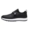 Nuevos zapatos de golf para exteriores transfronterizos, antideslizantes e impermeables, zapatos casuales para hombre y mujer, zapatos de viaje resistentes al desgaste con hebilla, en stock