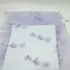 Tecido Bordado Multicor de Tule Estilo Fada com Contas Feito à Mão em Estoque Tecido Bordado Hanfu Qipao