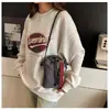 Bolso de Hombro con Cordón Estilo Japonés de Colorido Bloqueado 2025, Bolso Cruzado Ligero y Sencillo con Cordón, Tendencia de Nicho Moderno y Versátil