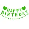 Banner más vendido de Amazon Decoración colgante de PET letras simples en inglés Bandera de tirar de PVC Tema de cumpleaños de bebé Decoración de lugar