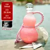 Tetera de Vidrio de Calabaza Transparente Tetera para Infusión en Frío Estilo Chino Creativo Botella para Té Verde en Infusión en Frío Elaboración de Vino Exquisito Juego de Té para el Hogar