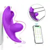 Escova de Cerdas Lamber Língua Masturbador Feminino Ao Ar Livre Discreto Vestível APP Vibração Vestível Discreto Brinquedos Sexuais Eróticos Adultos