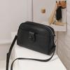 Bolsa pequena de couro macio estilo coreano em cores doces, bolsa transversal feminina estilo ocidental, bolsa quadrada pequena simples, bolsa de ombro verde menta