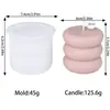 Vela Rubik's Cube com Faces Geométricas de Diamante Transfronteiriça Molde de Silicone Coluna Espiral Torcida Molde de Cola de Cristal para Aromaterapia Ornamentos
