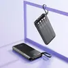 Cargador Rápido Super Rápido de 22.5W con Cable Integrado, Power Bank de 20000 mAh, Fuente de Alimentación Móvil Certificada 3C, Mini Compacto Portátil