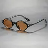 Gafas de sol con pasador de sol Ovaladas con Marco Texturizado y Acentos Metálicos Tendencia Protección UV Gafas de Sol Wm28072