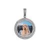Accesorios populares europeos y americanos DIY marco de fotos colgante sólido doble diamante pareja collar familiares y amigos para conmemorar el intercambio