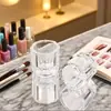 Copo Pequeno de Vidro Octogonal Sem Tampa, Copo de Mistura de Cristal para Removedor de Esmalte, Copo Ferramenta de Manicure Transparente Espessado em Forma de Losango de Oito Lados