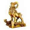 Nuevos Adornos de Oveja de Latón con los Doce Signos del Zodiaco, Adornos de Tres Ovejas Completamente de Cobre, Adornos Grandes de Cabra de Cobre