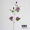 Paredão de Flores Artificiais de Clematis para Hotel Restaurante Decoração de Casa, Trepadeira Falsa de Clematis