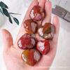 Pingente de Amor de Madeira Fossilizada de Cristal Natural Madeira Petrificada Cristal de Brincar Pedra Original Mineral em Forma de Coração Marcas Artesanato Enfeites