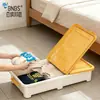 Caja de Almacenamiento Plana Bnbs con Ruedas para Debajo de la Cama, Caja de Almacenamiento a Prueba de Polvo para Ropa y Colchas en Hogares y Dormitorios