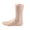 Modelo de Pie Femenino Color de Piel Esmalte Zapatos Planos Suela Cinco Dedos Calcetines Pantuflas Sandalias Exhibición Modelo de Pie Pie Suave Transmisión en Vivo Modelo de Pie