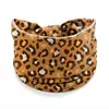 Diadema de Halloween Europea y Americana Diadema con Estampado de Calavera Bufanda Ancha Elástica Deportiva Yoga Nudo Diadema