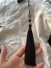 Pingente de Leque 13cm Borla Borla Acessórios de Joias para Roupas Enfeites DIY Borboleta Liga Liga Enfeites Pendurados Leque Flauta