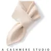 Bufanda perforada en ángulo, 100% cachemir puro, nuevo calentador de cuello cálido de punto liso para otoño/invierno, estilo grueso para mujer