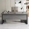 Escritorio de Computadora de Escritorio Engrosado Moderno Simple Escritorio para Jefe Escritorio de Oficina Escritorio para Estación de Trabajo de Empleado Combinación de Escritorio y Silla Escritorio para Estudio en Casa