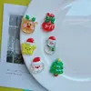 Hielo Transparente Lentejuela Muñeco de Nieve Navideño Accesorios de Resina Broche para el Cabello DIY Joyería Funda para Teléfono Móvil Hebilla de Zapato Material de Decoración para Vaso de Agua