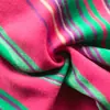 Tela de Punto Jacquard de Lana a Rayas Multicolor para Ropa de Moda de Otoño e Invierno, Manteles Hechos a Mano, Tela de Fondo, Tela a Rayas Horizontales