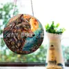 Decoración de Jardín Plana Acrílica Transfronteriza Atrapasoles Pavo Real Hombre de Jengibre Navidad Día de Todos los Santos Regalo Colgante de Jardín