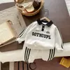 Conjunto de Ropa de Otoño para Niños 2026 Nueva Moda Ropa de Primavera y Otoño para Niños, Conjunto de Dos Piezas con Sudadera de Cuello para Bebé Niño
