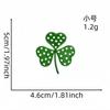 Novos Adesivos de Tecido Bordado Elétrico Cor Bordado Grama Bordado Trevo Irlandês Verde Adesivo Hot Melt Roupas Adesivos Decorativos