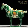 Caballo Tang Sancai Caballo de Cerámica Año del Caballo Adorno Regalo Nacional Artesanía de Caballo Regalo Decoración de Sala de Estar Adorno para el Hogar Seis Caballos