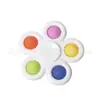 Venta caliente transfronteriza desratización giroscopio de punta de dedo impresión de color UV burbuja de descompresión música edc giroscopio de dedo juguete de descompresión