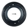 Plato giratorio universal para muebles de 5.5-14 pulgadas, base giratoria de hierro completamente negra para mueble de TV, base giratoria multiusos para estantería