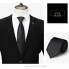 Gravata Social Masculina de Negócios Preto Profissional Vermelho Casamento Noivo Estilo Coreano Preguiçosa Zíper Mãos Livres