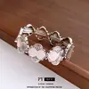 Pulseira de Corda Elástica Geométrica Brilhante Estampada Europeia e Americana, Design de Pulseira Versátil Tendência Personalizado, Atacado de Joias de Nicho