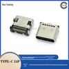 TIPO C 24p quatro pernas plugue de fileira dupla placa de vara completa TIPO horizontal de duplo stick conector USB deitado tomada de plugue