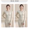 Conjunto de Ropa Interior Térmica de Otoño para Mujer, Sin Costuras, Cálido, Moldeador del Cuerpo, Capa Base Superior e Inferior, Nuevo Estilo para Otoño e Invierno