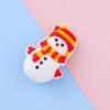 Accesorios para el cabello infantiles de Navidad lindos de dibujos animados clip de pato de goma blanda muñeco de nieve alce pasador para el cabello bebé pelo roto Liu clip de la costa