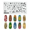 Placa de aço para impressão de nail art NailStampingPlate placa de impressão pintura a cores placa de impressão modelo de transferência