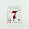 Venta al por mayor estilo INS comercio electrónico transfronterizo 16 pulgadas Exquisitamente empaquetado digital empaque individual de tarjeta de papel globos de papel de aluminio, versión delgada americana