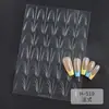 Adesivos de Arte para Unhas com Rede Transparente Vazada, Cola de Tapping Auxiliar, Modelo Francês, Bolhas, Bolinhas