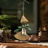 Presente para o Festival do Barco-Dragão: Sachê de Artemísia Mini Artesanal, Leque Tecido, Decoração Sino dos Ventos, Presente para Carro, Produto Acabado