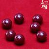 Cuentas Sueltas de Cristal Cinnabar Mingdu Arena Dorada Púrpura Cuentas Redondas Semiacabadas Arena Roja Imperial Cuentas Decorativas para Manualidades y Joyería