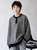 Sudadera de rayas para niño, colección primavera/otoño, nuevo estilo 2026, camiseta de otoño de manga larga para niños, para niños mayores, ropa de otoño a la moda
