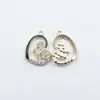 Atacado Moda Full Diamond Borboleta Gota de Óleo Coração Vazado DIY Joias Doces Brincos Pingente Liga DIY Acessórios