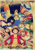 Póster de animación rey del mar zei se busca Luffy sombrero de paja grupo siete samuráis mar recompensa orden papel kraft pintura decorativa de pared