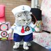 Explosiones Transfronterizas Perro Navidad Halloween Vestido Pirata Policía De Pie Vestido Transformado Divertido Vestido para Perro Venta al por Mayor
