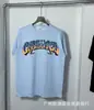 Camiseta Roja de Verano de Manga Corta con Logo Blanco de Casablanca, Marca de Moda Tendencia, Cuello Redondo, Estampado Minimalista, Redondo, Niche Casa