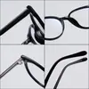 Novos Óculos de Armação Cat-Eye Europeus e Americanos para Meninas, Simples e Fashionáveis, Armação Lisa de Pino CP, Óculos Pretos para Miopia