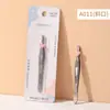 Pinzas para cejas LMLTOP de acero inoxidable, con puntas anguladas y planas, para dar forma a las cejas y depilación.; también incluye una colección de varios tipos de aplicadores de pestañas postizas