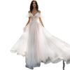 Vestido de Novia Talla Grande Nuevo Primavera 2025 Corte Slim Hombro Largo Hasta el Piso Hombre Gordo Encaje Flor Un Hombro Mujeres