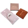 Bolsa de franela de microfibra de doble cara personalizada para guardar joyas, collares, anillos y pendientes, a prueba de polvo.