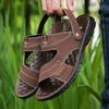 Sandalias de hombre directas de fábrica antideslizantes impermeables de suela suave para verano resistentes al desgaste zapatillas de doble uso para exteriores sandalias de playa para hombre