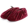 Cubrezapatos de Terciopelo Engrosados Resistentes al Desgaste Antideslizantes Cubrezapatos para Adultos Sala de Máquinas Interior para el Hogar Reutilizables Lavables Cubrezapatos Antideslizantes